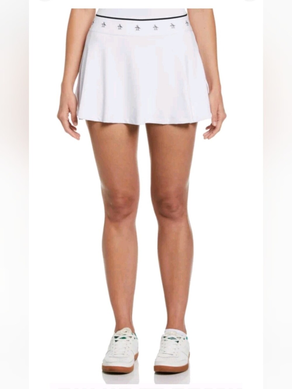 Original Penguin White Athletic Skirt with Logo Tags